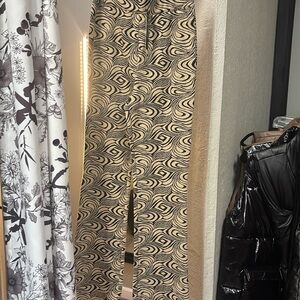 Patterned sweater knit pant